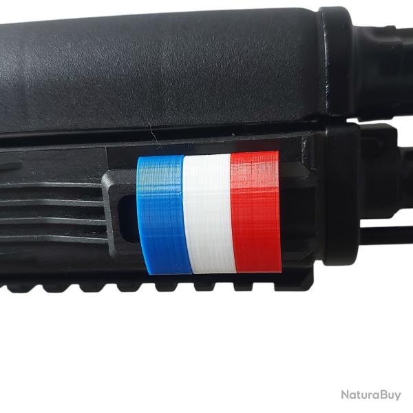 Clips Couvre-Rail Picatinny FRANCE Bleu Blanc Rouge