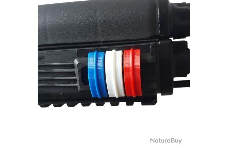 Clips Couvre-Rail Picatinny FRANCE Bleu Blanc Rouge/Drapeau Français molon lab / gladiateur AR15 - Pièces et Eléments d'armes Catégorie B non (12458784