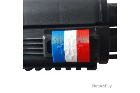 Clips Couvre-Rail Picatinny fleur de lys FRANCE Bleu Blanc Rouge - Pièces et Eléments d'armes de Catégorie B non classés (9573445