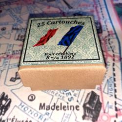 8 mm 1892 au choix (Houllier & Blanchard): Reproduction boite munitions (vide) collection HB 9573367