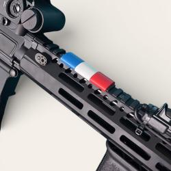 Clips Couvre-Rail Picatinny large FRANCE Bleu Blanc Rouge