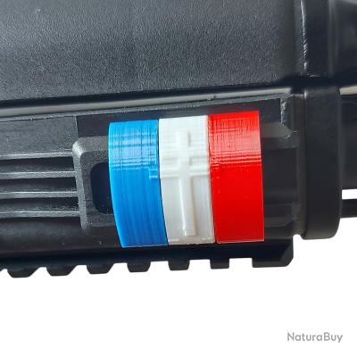 Clips Couvre-rail Picatinny – Infidèle – Couleurs France Bleu Blanc Rouge – Neuf