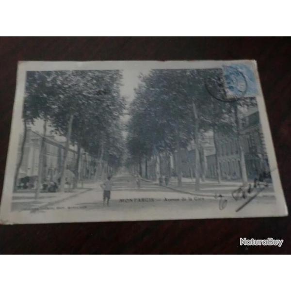 CP  dpt  45 MONTARGIS  AV DE LA GARE