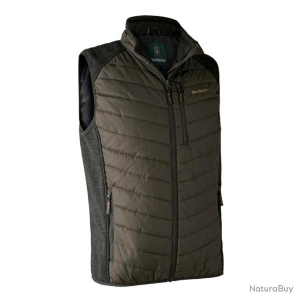 Gilet Doudoune Moor avec tricot vert Deerhunter