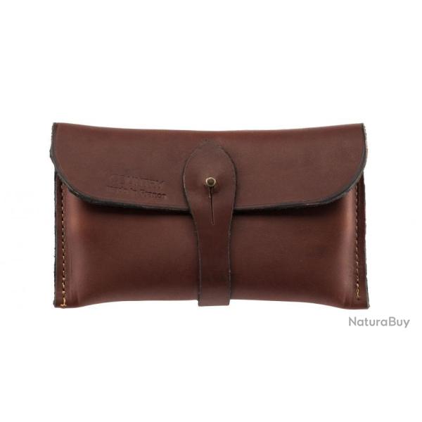 POCHETTE BALLES EN CUIR GRAS - Fabriqu� en France - Grande qualit�