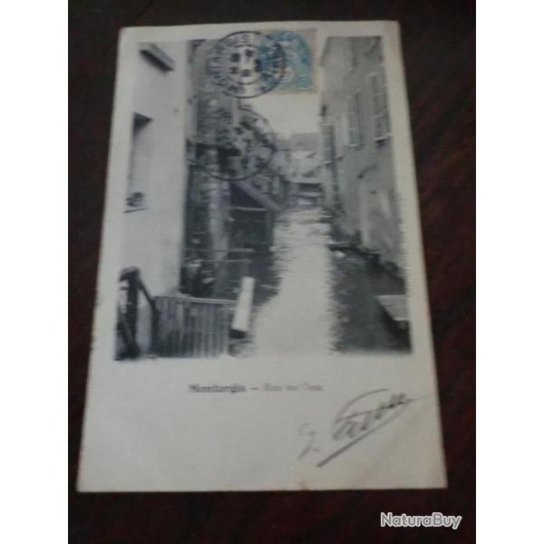 CP  dpt  45  MONTARGIS UNE RUE SUR L EAU I