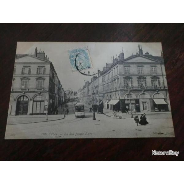 CP  dpt  45  ORLEANS  LA RUE JEANNE D ARC