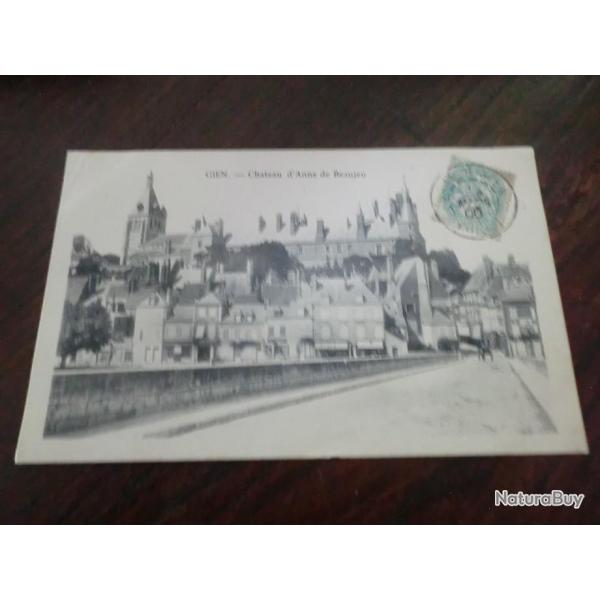 CP  dpt  45  GIEN  CHATEAU D ANNE DE BEAUJEU