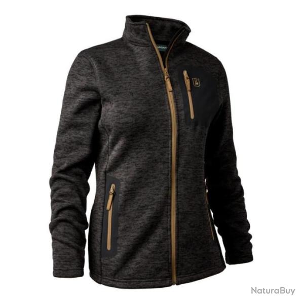 Veste tricot�e Lady Sarek noire Deerhunter Nouvelle Collection !