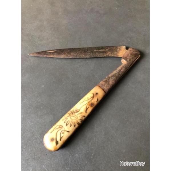 Couteau vendetta corse Poudrille 19 eme