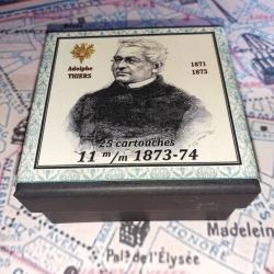 11 mm 1873 Pr&eacute;sidents France (Houllier & Blanchard): Reproduction boite munitions (vide) HB 9576719