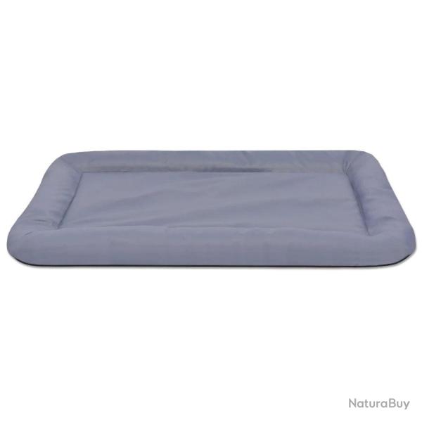 Matelas lit panier pour chiens animaux de compagnie taille XL 84 x 52 cm gris 02_0001608