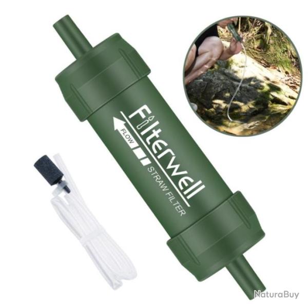 Pailles de Purification d'eau, CAMPING, RANDONNE, SURVIE