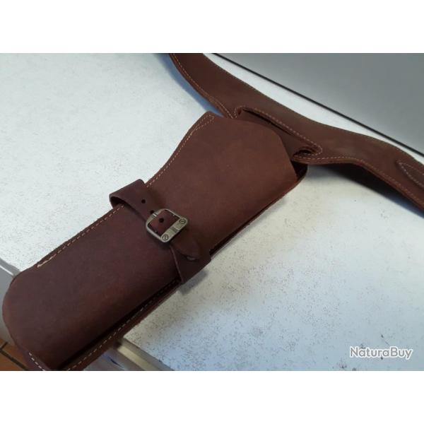 AXEL  6262 HOLSTER CUIR POUR REVOLVER POUDRE NOIR NEUF