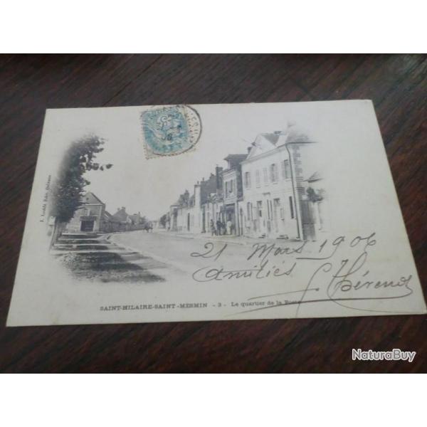CP  dpt  45  SAINT HILAIRE SAINT MESMIN  LE QUARTIER DE LA POSTE