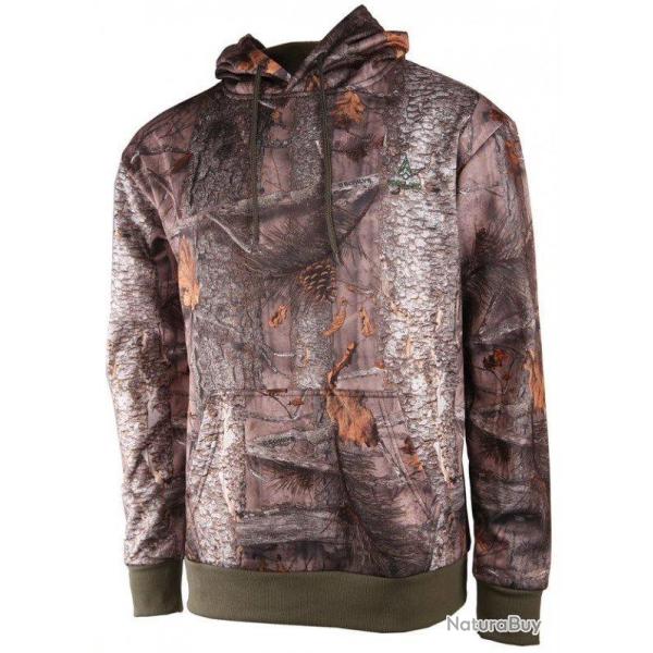 Sweat enfant polaire � capuche camo forest TREELAND