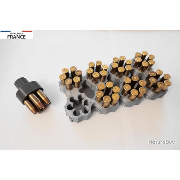 *PROMO* Pack Bloc chargement (8) + Speed Loader Revolver 6 coups 38SP/357 Mag **M**