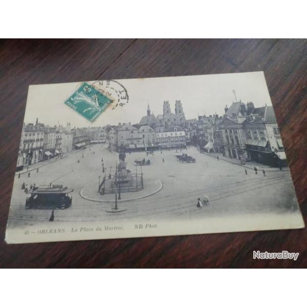 CP  dpt  45  ORLEANS  PLACE DU MARTOI