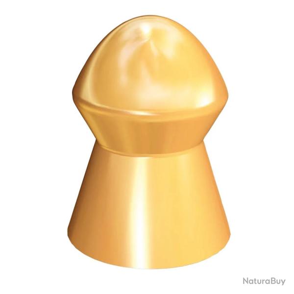 Boite de 100 Plombs Raptor t�te pointue corps lisse or cal 4.5mm