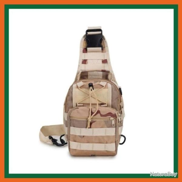 Sac � dos et poitrine tactique - Camouflage d�sert - Livraison gratuite et rapide