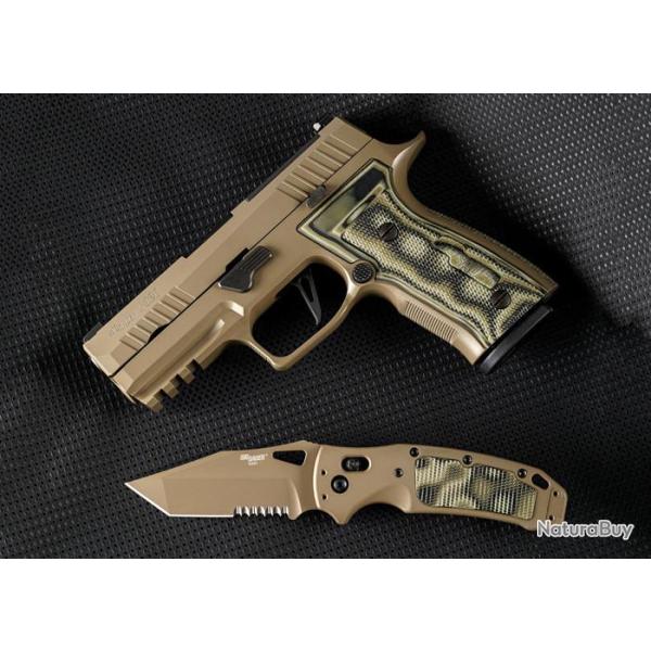 Couteau SIG Sauer K320 AXG Scorpion ABLE Lock Lame Tanto Acier S30V Manche Alu/GMascus USA SIG36368