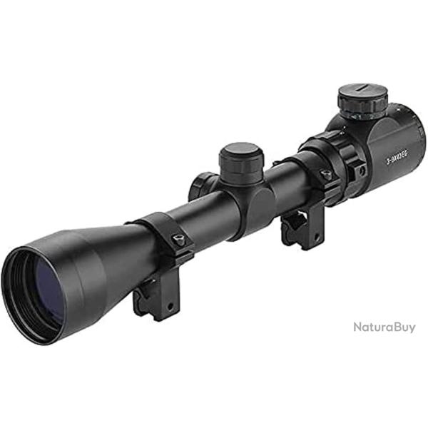 Lunette de Vise 3-9x40 Montures Rticule Mil-Dot Tir Chasse Tactique UniqueFire