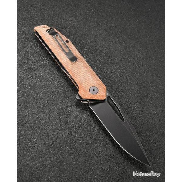 Couteau CMB Lurker Brown Manche Micarta Lame Acier D2 IKBS Linerlock Clip CMB10A