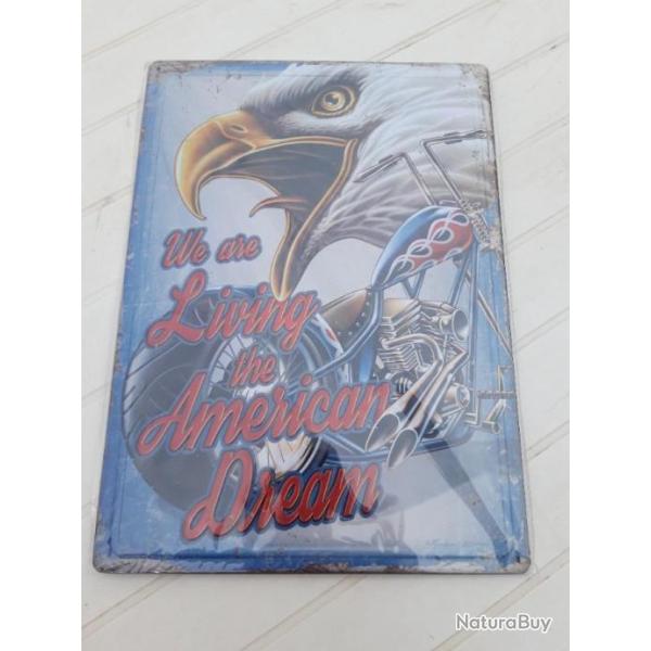 PLAQUE METAL "AMERICAN DREAM"
