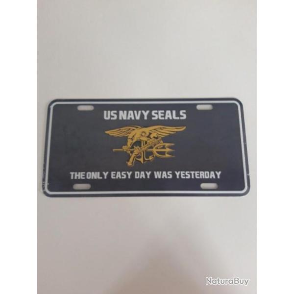 PLAQUE METAL "U.S. NAVY SEALS"