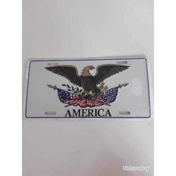 PLAQUE METAL "AMERICA"