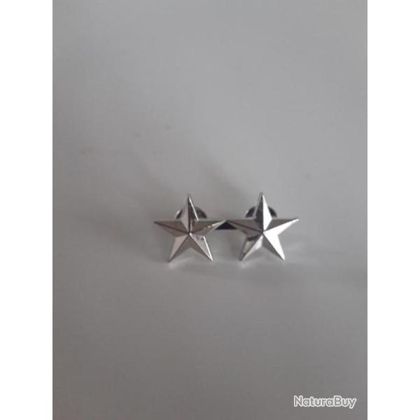 INSIGNE METAL DE GENERAL U.S. DEUX ETOILES