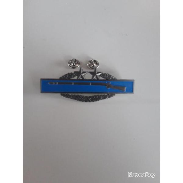 INSIGNE METAL DU COMBAT INFANTRY BADGE,DEUX ETOILES