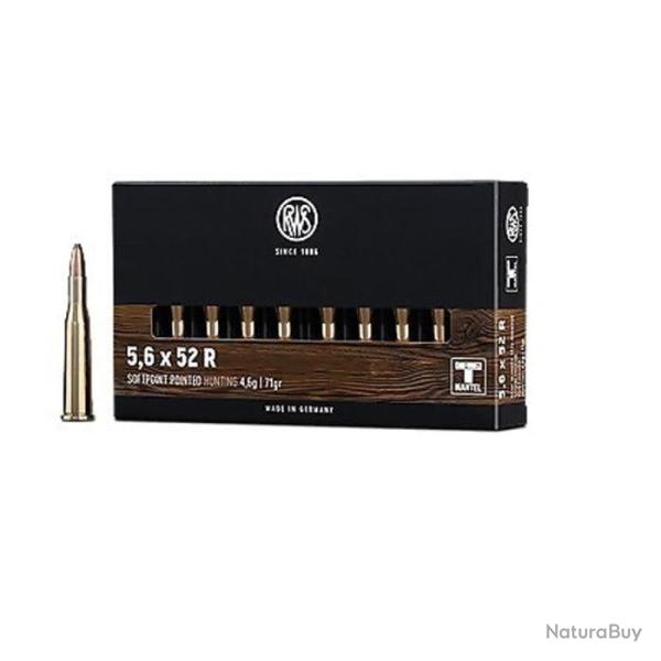 Balles RWS T-Mantel Spitz - Cal. 5.6x52 R - Par 1