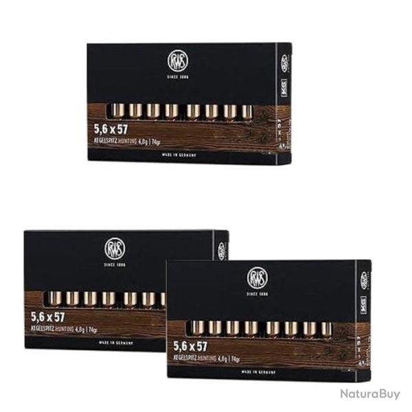 Balles RWS KS - 5.6x57 / Par 3