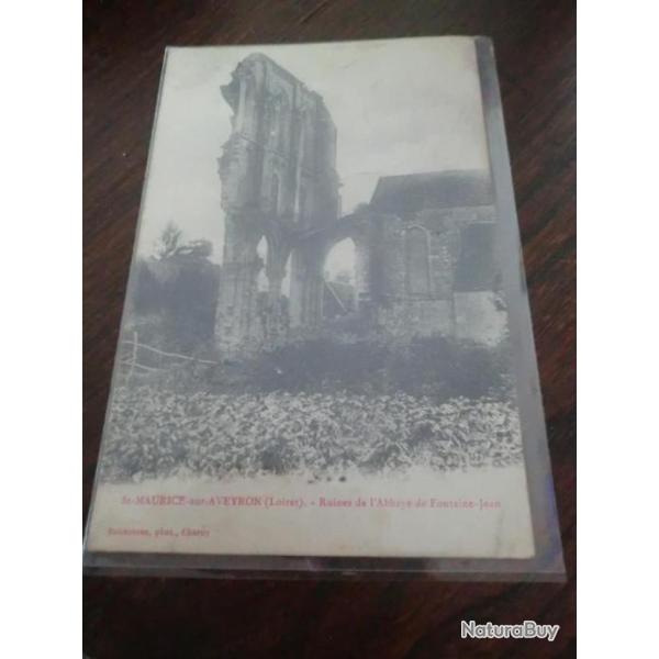 CP  dpt  45  ST MAURICE SUR AVEYRON  RUINE DE L ABBAYE