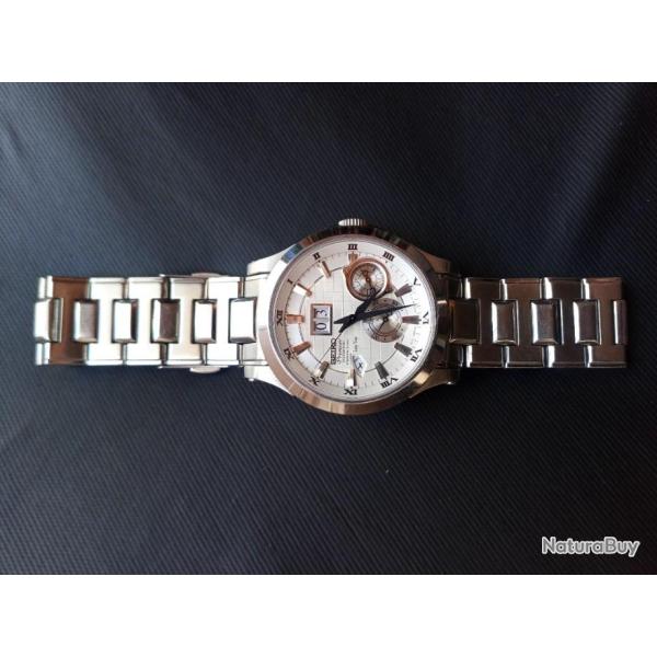 SUPERBE MONTRE SEIKO PREMIER KINETIC PERPETUAL . PARFAIT ETAT .