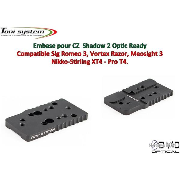 Embase TS pour CZ P10-C Optic Ready Version E - Compatible Vortex Razor, Meosight 3