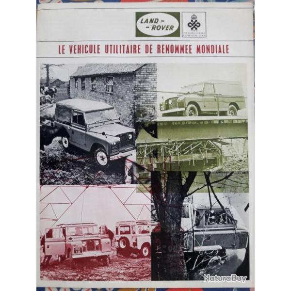 LAND ROVER s�rie v�hicule de renomm�e Mondiale Catalogue constructeur 1967.1969 CHASSE P�CHE NATURE