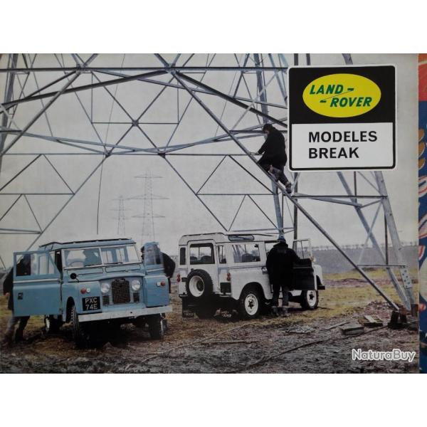 Land ROVER 109 et 88 catalogue constructeur 1973 en Fran�ais tr�s rare et INTACT CHASSE P�CHE NATURE