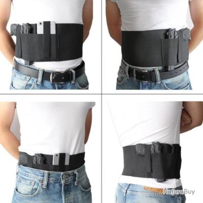 Holster tactique dissimulé en cuir militaire sous les bras