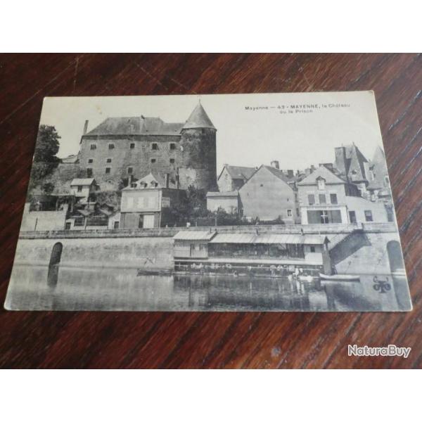 CP  dpt  53  LE CHATEAU ET PRISON