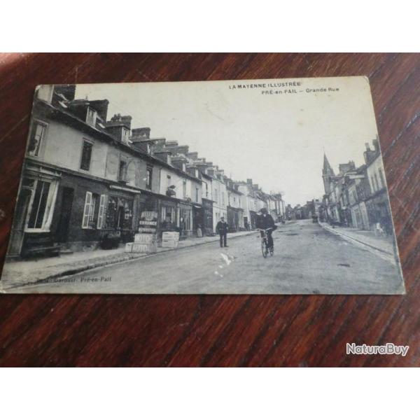 CP  dpt  53  PRE EN PAIL  GRANDE RUE