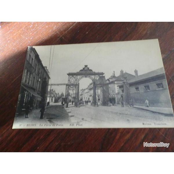 CP  dpt  51 REIMS LA  PORTE DE PARIS