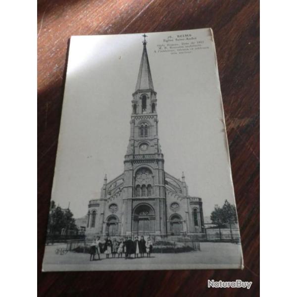 CP  dpt  51 REIMS  EGLISE SAINT ANDRE