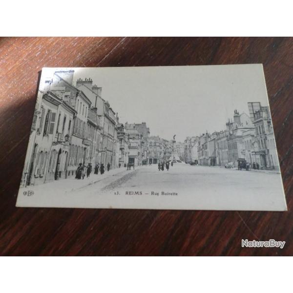 CP  dpt  51 REIMS  RUE BUIRETTE