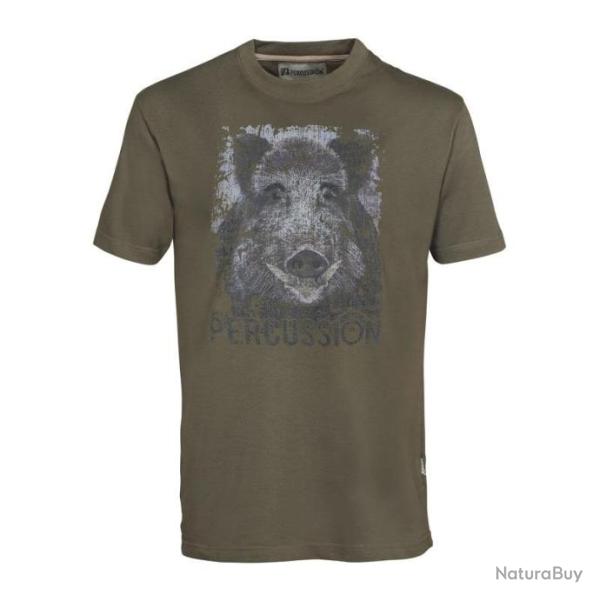 Tee Shirt Enfant Percussion S�rigraphi� Sanglier - TAILLE 12A