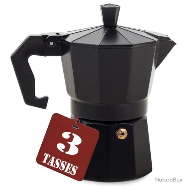 Cafeti�re Italienne Moka Expresso 3 Tasses Outdoor Camping Car Van Camion Maison Gaz Electrique