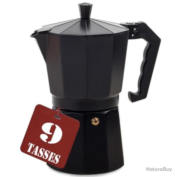 Cafeti�re Italienne Moka Expresso 9 Tasses Outdoor Camping Car Van Camion Maison Gaz Electrique