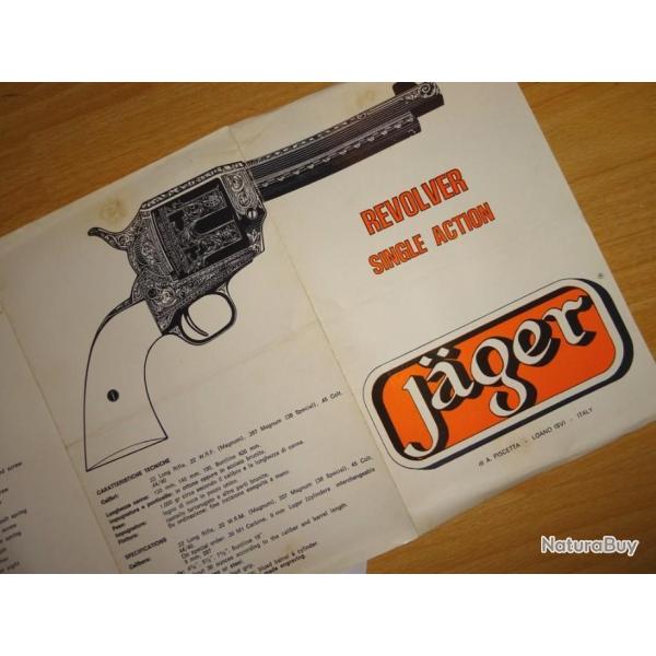 notice REVOLVER JAGER SINGLE ACTION (envoi par mail) - VENDU PAR JEPERCUTE (m1326)