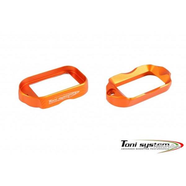 Bas de poign�e tactique pour Glock 19 gen 4 - Orange - TONI SYSTEM